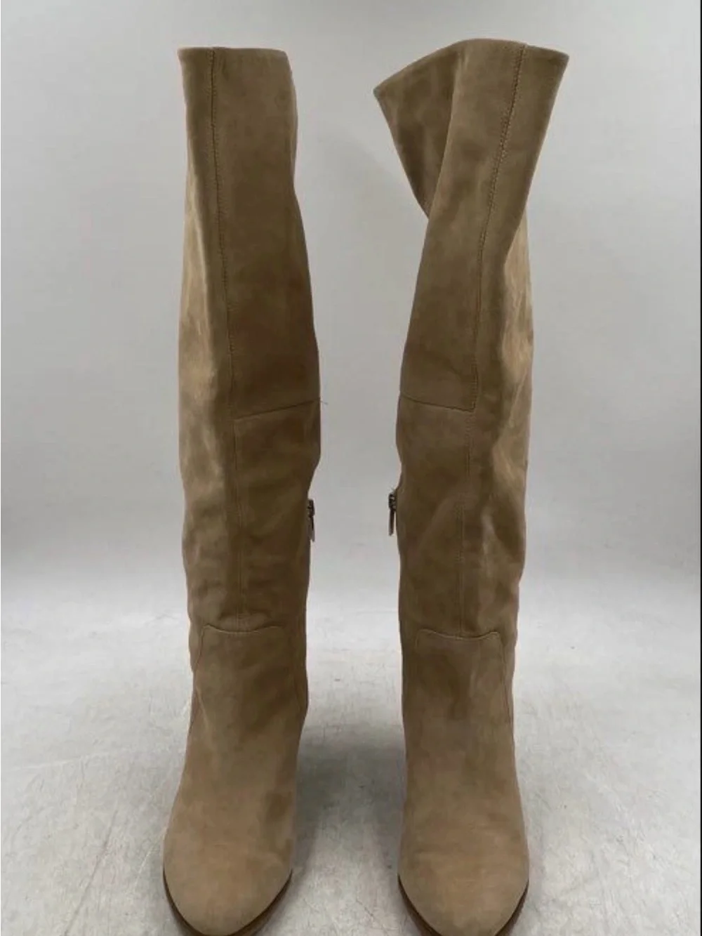 Vince Camuto Knee-High Tan Women Boots - US 8.5